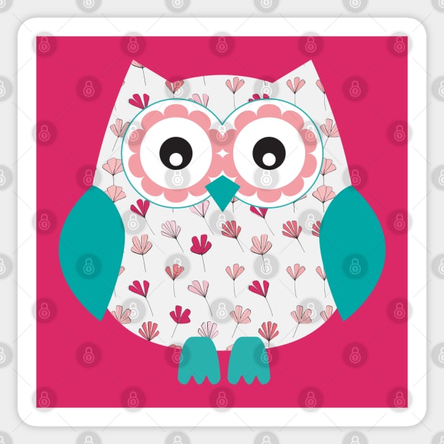 Cute Owl Sticker by tramasdesign